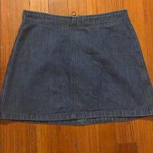 Zipper front or back skirt